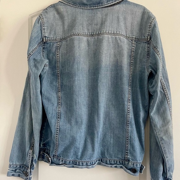 21 MEN LA Men’s Blue‎ Denim Distressed Jean Button Up 100% Cotton Jacket-Size L - Picture 2 of 7